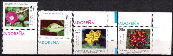 SALVADOR 1986, Flora, MNH, serie neuzata