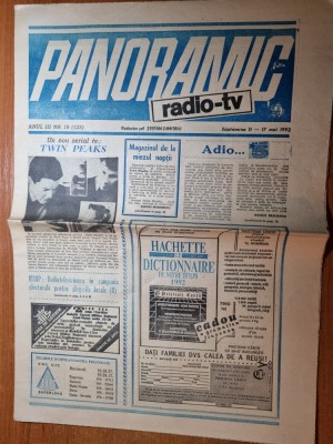 panoramic radio-tv 11 - 17 mai 1992 foto