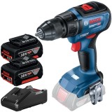 Bosch GSR 18V-50 + GBA + GAL 18V-40 - Masina de gaurit si insurubat 50 Nm + Set 2 acumulatori si incarcator Li-Ion 18 V 5 Ah