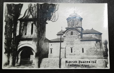 Carte postala, Biserica Domneasca Curtea de Arges,, perioada interbelica foto