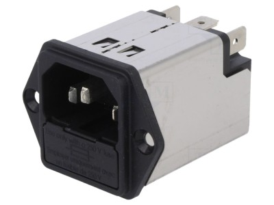 Conector Alimentare AC 2A 250VAC C14 foto