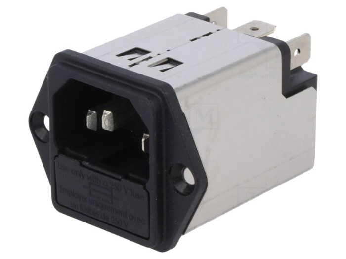 Conector Alimentare AC 2A 250VAC C14