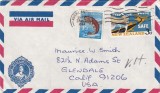 FILATELIE TEMATICA - PLIC NOUA ZEELANDA TEMATICA PESTI AIRMAIL, Fauna, Stampilat