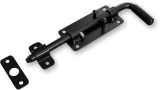Zavor pentru porti mici, foi de usa, stalp, inchidere reglabila, lungime 220 mm, tija 12 mm, otel si plastic, negru