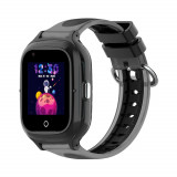Ceas Smartwatch Pentru Copii, Wonlex KT23, Negru, Nano SIM, 4G, Pedometru, Localizare GPS, Microfon, Monitorizare &amp;amp; SOS