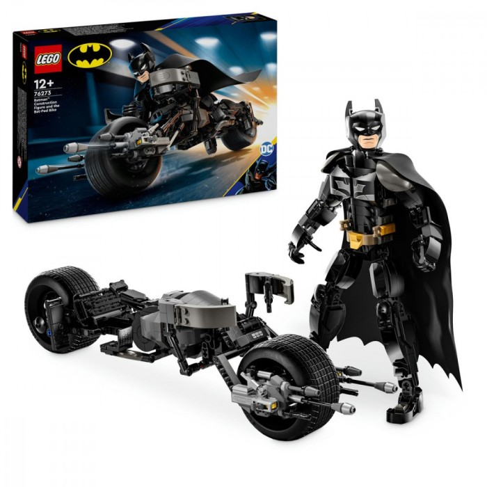 Figurina de constructie Batman&trade; si motocicleta Bat-Pod