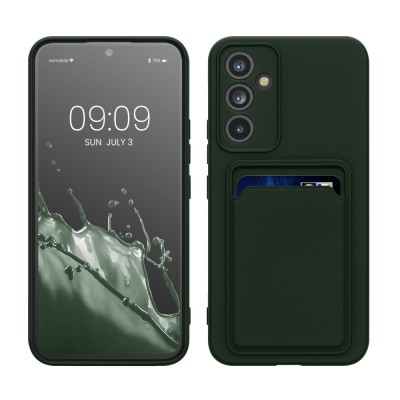 Husa Kwmobile pentru Samsung Galaxy A54 5G, Verde inchis, Silicon, KWM0000191C005C foto