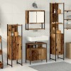 VidaXL Set de mobilier pentru baie din 4 piese, din lemn vechi, lemn prelucrat