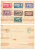 Romania 1928 seria 50 ani de la Unirea Dobrogei, 7 timbre, obliterată pe carte poștală cu stampila specială din Constanța