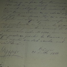 Contract de vanzare grau, 1880, Craiova