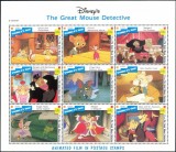 1992 - GRENADINES OF SAINT VINCENT - WALT DISNEY- THE GREAT MOUSE DETECTIVE, Animatii, Nestampilat