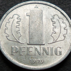 Moneda 1 PFENNIG RDG - GERMANIA DEMOCRATA, anul 1979 *cod 2801 A