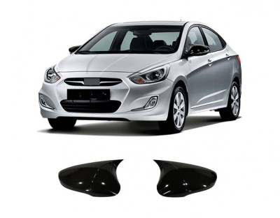 Set capace tip batman compatibil Hyundai Accent Blue cu semnalizare in oglinda 2010-2017 &amp;reg; ALM foto