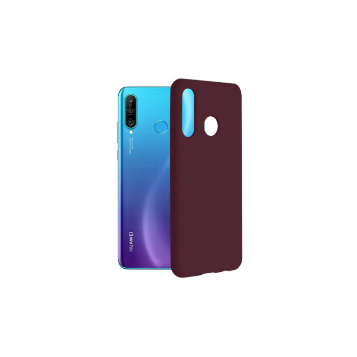 Husa Compatibila cu Huawei P30 lite / P30 lite New Edition Techsuit Soft Edge Silicone Plum Violet