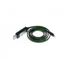 Cablu de date OTB Micro-USB cu lumina de functionare animata-Culoare Verde