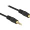 KLINKENKABEL 3,5 MM 3 PIN STECKER &gt; STECKER 1 M SCHWARZ 83744 DELOCK