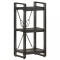 vidaXL Bibliotecă cu 3 rafturi, negru, 40x30x80 cm, lemn masiv mango 320625