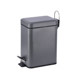 Cumpara ieftin Cos gunoi cu clapeta fier gri 24,5 x 12 x 25 cm, 3 L