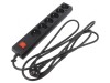 Prelungitor 6 Prize PVC Negru 3m 16A