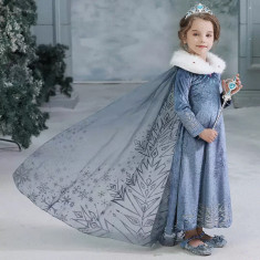 Rochie rochita printesa Elsa NOUA (cu eticheta) 5,6 ani foto