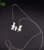 Colier argint 925 Happy Family 3 Persoane Fetita Mama si Tata ARG280B, Argintboutique