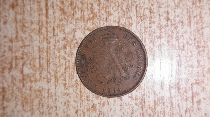 2 cents 1911- Belgia