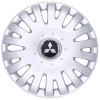 Capace roti Mitsubishi R16, ABS, Gri/Negru - Set 4 buc. Compatibil Universal