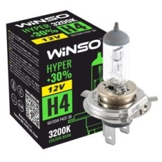 Bec Halogen Winso Hyper +30% H4 - 12V, 60/55W P43t-38 ● 3200K