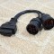 Cablu adaptor camioane utilaje J1708 7 pini J1939 9 pini - 16pin OBD2 Cummins