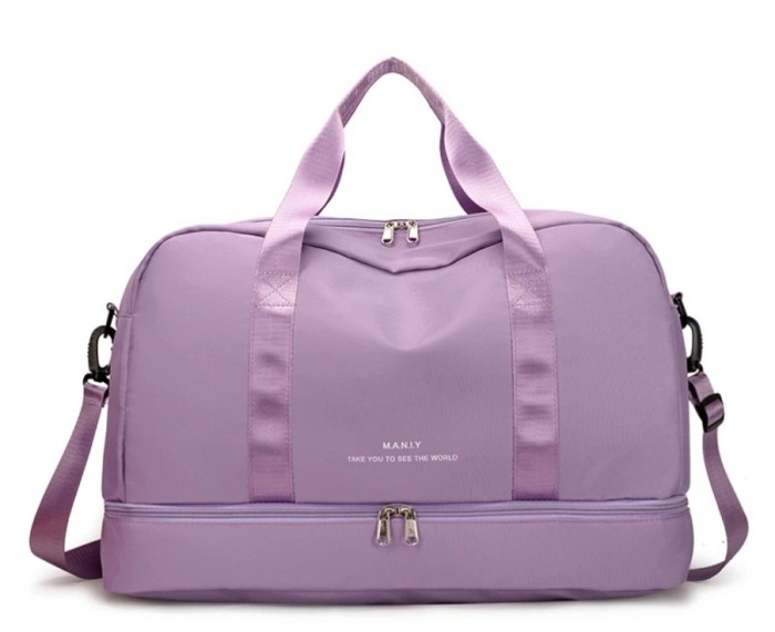 Geanta multifunctionala voiaj/sport, TAIKESEN TR01, compartiment incaltaminte, tesatura nylon, 49 x 32 x 25 cm, roz