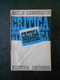 EMILE HENNEQUIN - CRITICA STIINTIFICA