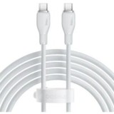 Cablu alimentare si date Baseus Pudding, Fast Charging Data Cable pt. smartphone, USB Type-C la USB Type-C 100W, 2m, alb
