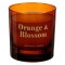 Lum&acirc;nare Aromatică, Orange &amp; Blossom, Parafină, Borcan Sticlă Chihlimbar, 8x9cm