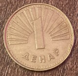 C50 - Moneda foarte veche - Macedonia - 1 dinar - 1997