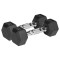 Gantere dumbbell hex fonta cauciucata 2x3kg rebel activ
