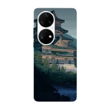Husa compatibila cu Huawei Mate 40 Pro model Japan Castle, Silicon, TPU, Viceversa, Transparent, Carcasa