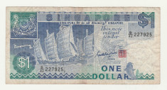 Singapore 1 dollar ND 1987 P-18 VF foto