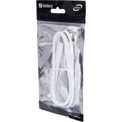 Cablu USB Type C 3.1 - USB A 3.0 Sandberg 336-151m alb foto