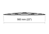 Lamela stergator 560mm/22in Alfa Romeo, Audi, BMW, Cadillac, Chevrolet, Citroen, Dacia, Fiat, Ford, Honda, Hyundai, Kia, Land Rover, Lexus, Mazda, Me