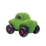 Jucarie cauciuc natural Masinuta Buggy, 17 cm, verde, Rubbabu EduKinder World