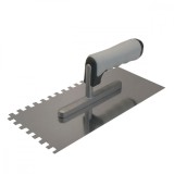 Gletiera inox cu zimti, 10x10 mm, maner soft, 13x27 cm