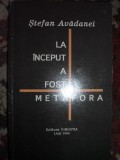 La inceput a fost metafora-Stefan Avadanei