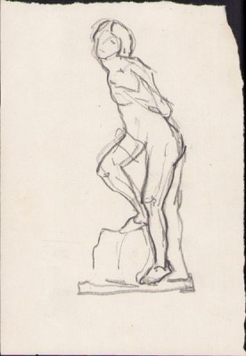 A1698 Schiță de Dimitrie &amp;bdquo;Puiu&amp;rdquo; Eitel, nesemnată foto