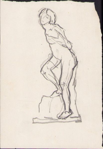 A1698 Schiță de Dimitrie &bdquo;Puiu&rdquo; Eitel, nesemnată