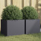 Jardiniere, 2 buc., antracit, 32x30x29 cm, otel laminat la rece GartenMobel Dekor