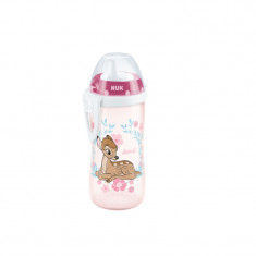 Biberon cu tetina tip cioc 300 ml Nuk First Choice+ 255497, Roz foto