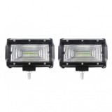 Set 2 x Proiectoare auto, 144W/Set, 12/24V, 24 LED, Universal