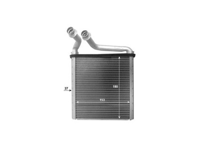 Radiator incalzire habitaclu Skoda Superb 2 (3t4), Yeti (5l); Vw Eos (1f7, 1f8), Golf Plus (5m1, 521), Golf 5 (1k1), Golf 6 (5k1), Passat (362), Pass foto