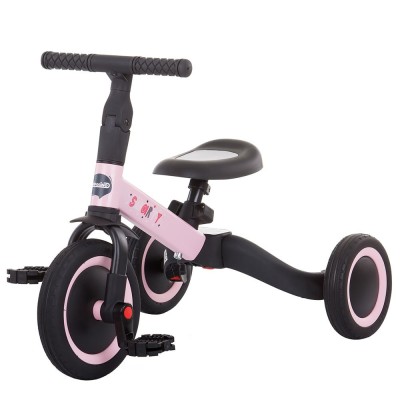 Tricicleta si bicicleta Chipolino Smarty 2 in 1 light pink foto