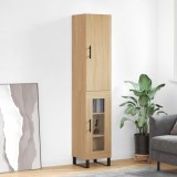 Cumpara ieftin Dulap &icirc;nalt, stejar sonoma, 34,5x34x180 cm, lemn prelucrat